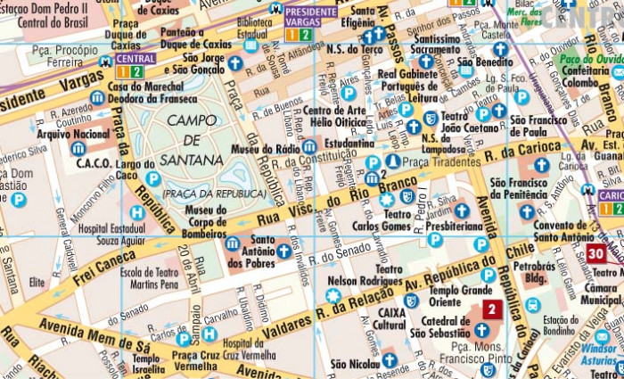 detail Rio de Janeiro 1:13t mapa Borch