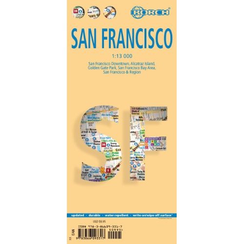 San Francisco 1:13t mapa Borch