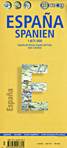 Španělsko (Spain) 1:800t mapa Borch