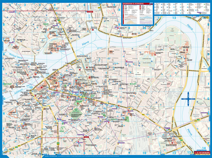 detail St.Petersburg 1:11t mapa Borch