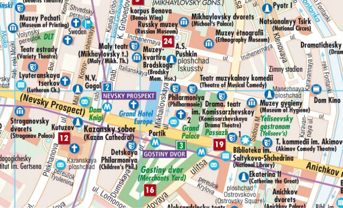 detail St.Petersburg 1:11t mapa Borch