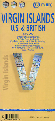 Panenské ostrovy (Virgin Isl.Brit.& US) 1:80t mapa Borch