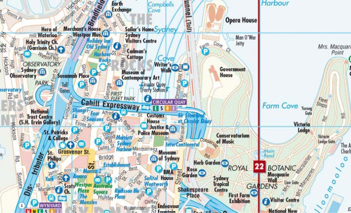 detail Sydney 1:7,5t / 15t mapa Borch
