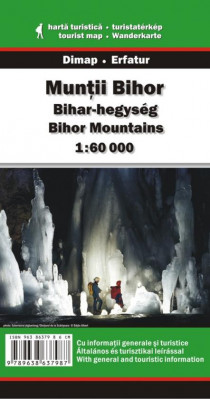 Muntii Bihor 1:60t turistická mapa DIMAP