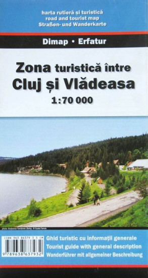 detail Region of Cluj and Vladeasa (´Kalotaszeg´) 1:70t turistická mapa DIMAP