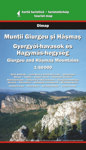 Giurgeu and Hasmas 1:60t turistická mapa DIMAP