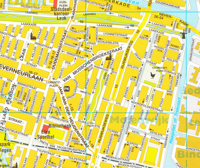 detail Den Haag plán města CITOPLAN