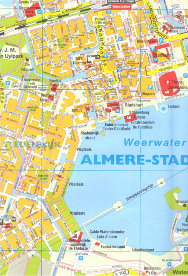 detail Almere plán města CITOPLAN