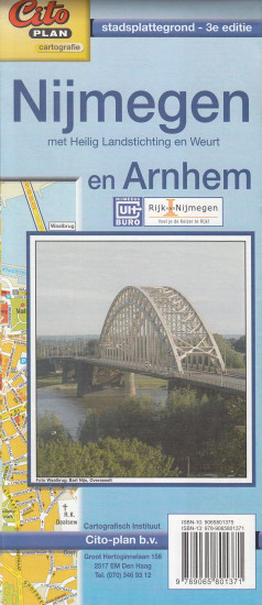 detail Nijmegen plán města a okolí CITOPLAN