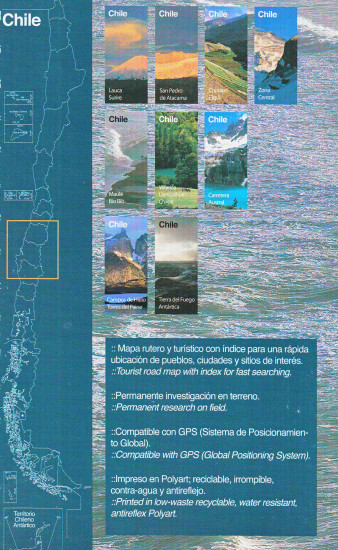 detail Chile #5, Maule y Bío Bío 1:400.000 cestovní mapa COMPASS