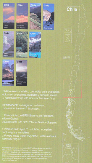 detail Chile #6, Villarrica, Llanquihue y Chiloé 1:400.000 cestovní mapa COMPASS