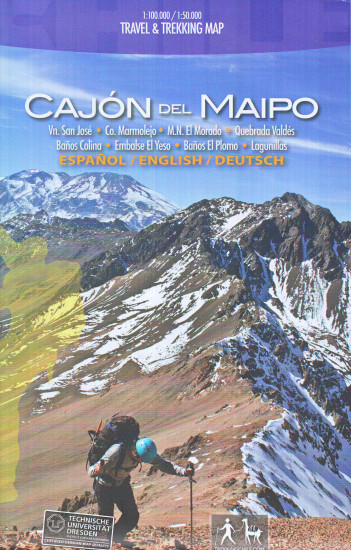 detail Chile - Cajón del Maipo 1:50t/100t turistická mapa COMPASS