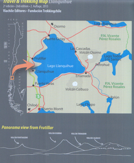 detail Chile - Llanquihue 1:50t/150t turistická mapa COMPASS