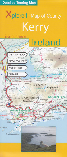 detail Kerry county 1:100.000 mapa (Irsko)