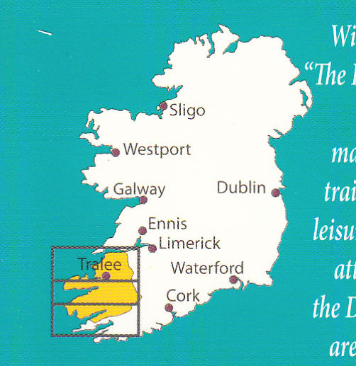 detail Kerry county 1:100.000 mapa (Irsko)