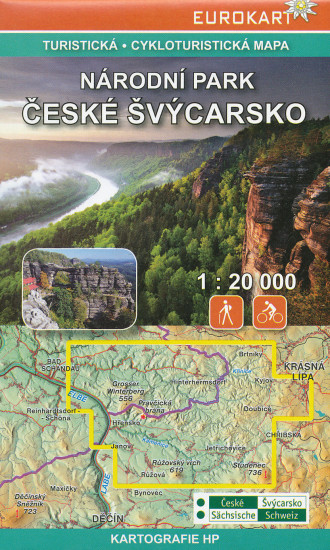 detail NP České Śvýcarsko 1:20t mapa EK