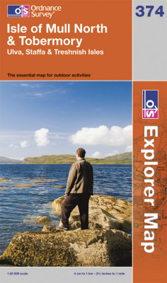Isle of Mull North / Tobermroy 1:25.000 turistická mapa OS #374