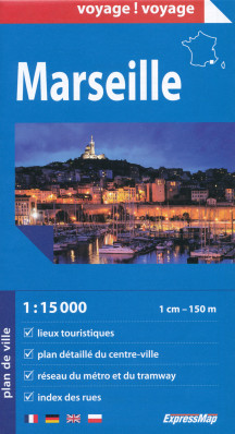 Marseille plán města 1:15t ExpressMap