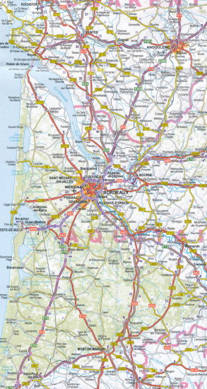 detail Bordeaux plán města 1:15t ExpressMap