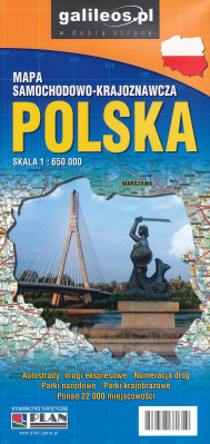 Polsko automapa 1:650.000 Galileos