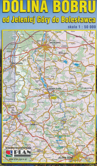 detail Dolina Bobru, Jelenia Gora - Boleslawec 1:50.000 turistická mapa Galileos