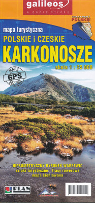 Krkonoše (Karkonosze, Krkonose) 1:25 000 turistická mapa PLAN