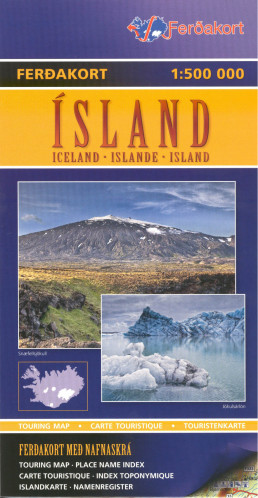 Island 1:500t mapa FERDAKORT