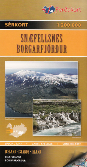 detail Snaefellsness, Borgarfjordur (Island) 1:200t mapa FERDAKORT