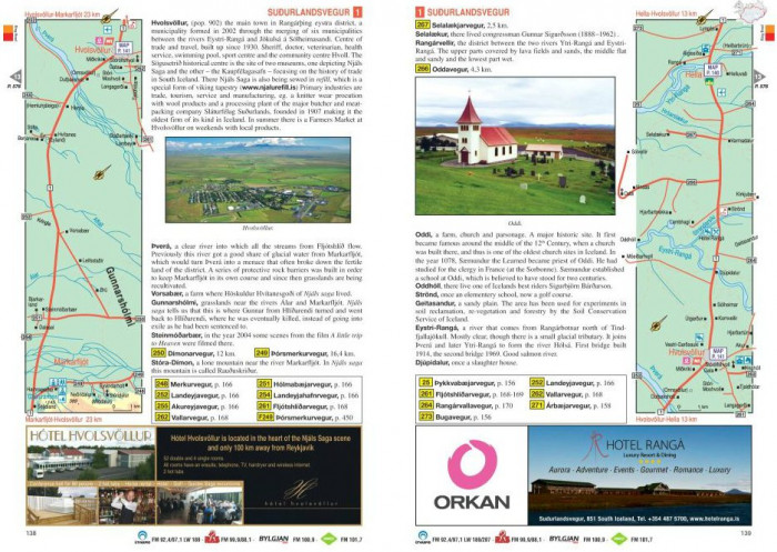 detail Island (Iceland) Road Guide - bible Islandu