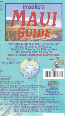 Maui 1:180t Guide mapa FRANKO´S