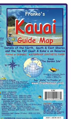 Kauai 1:160t Guide mapa FRANKO´S