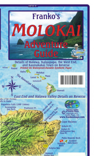 Molokai 1:118t Guide mapa FRANKO´S