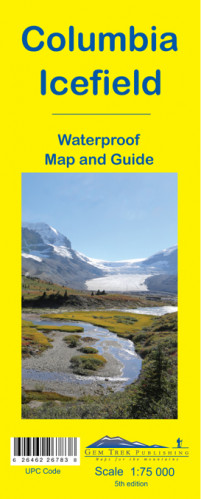 Columbia Icefield 1:75.000 mapa a průvodce Gem Trek