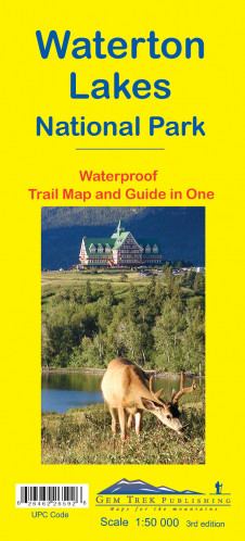 Waterton Lakes NP 1:50.000 mapa a průvodce Gem Trek