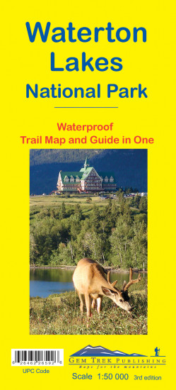 detail Waterton Lakes NP 1:50.000 mapa a průvodce Gem Trek