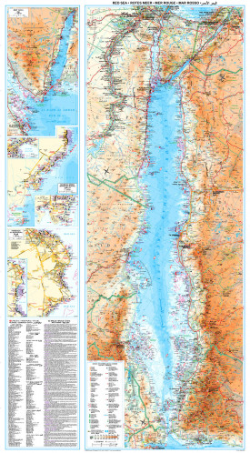 Rudé Moře 69x125 cm nást. mapa GIZI