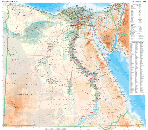 detail Egypt 1:1,3m mapa GIZI