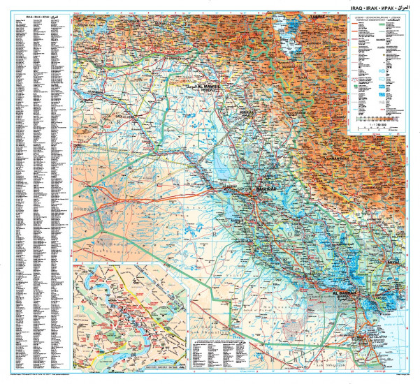 detail Irák (Iraq) 1:1,75m mapa GIZI