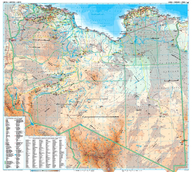 detail Libye (Libya) 1:1,75m mapa GIZI