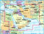 náhled Střední Východ (Middle East) 1:4m mapa GIZI
