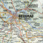 náhled Srbsko & Černá Hora 1:500t mapa GIZI