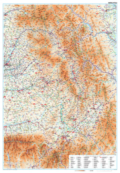 detail Székelyföld (Erdély) 1:200t mapa GIZI