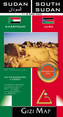 Sudan & South Sudan 1:2,5m mapa GIZI