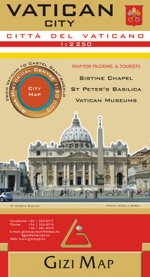 detail Vatikán (Vatican City) 1:2250 plán města GIZI