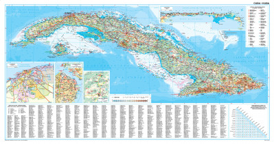 Kuba (Cuba) nást. mapa 122x64 cm GIZI