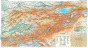 náhled Kyrgyzstan 1:750t mapa / Bishkek 1:30t plán města GIZI