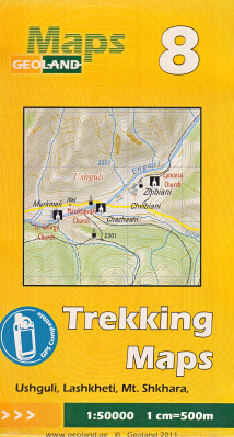 #8 Gruzie (Georgia; Ushguli, Lashkheti, Mt. Shkhara) 1:50t mapa GEOLAND
