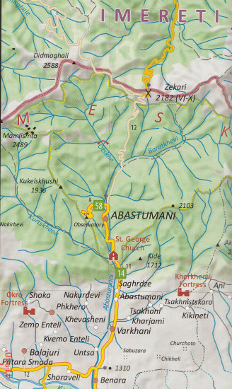 detail #6 Gruzie (Georgia; Adjara-Javakheti) 1:200t mapa GEOLAND