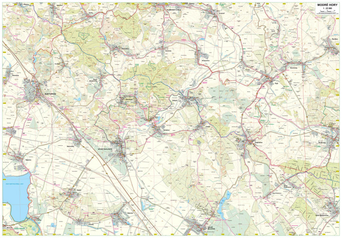 detail Morava: Modré hory (Velké Pavlovice, Kobylí) 1:25, mapa GOL