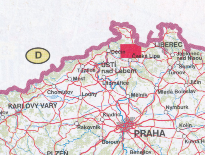 detail Novoborsko 1:25t, mapa GOL